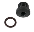 Fragola -4AN (7/16-20) Socket Hex Port Plug - Black
