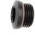 Fragola -4AN (7/16-20) Socket Hex Port Plug - Black
