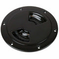 ABS DECK PLATE BLACK SMOOTH 6" QUAR