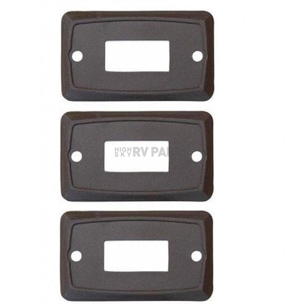 SINGLE FACE PLATE BROWN 3/BAG