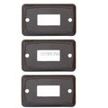 SINGLE FACE PLATE BROWN 3/BAG