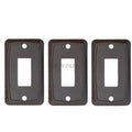 SINGLE FACE PLATE BROWN 3/BAG