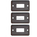 SINGLE FACE PLATE BROWN 3/BAG