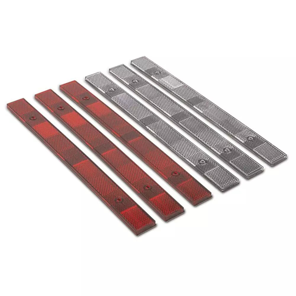 12IN X 1IN CONSPICUITY REFLECTOR RED ADHESIVE