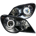 ANZO Protective Lens Universal 6in HID Black Protective Lens w/ ANZO USA Logo (Pair)