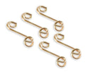 1.000 IN. SPRING .250 GRIP - GOLD (5)