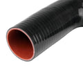 HPS Performance 1/4 ID High Temp 4-ply Reinforced Silicone 45 Degree Elbow Coupler Hose Black (6.5mm ID)