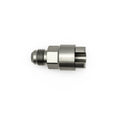 DeatschWerks 6AN ORB Male to 5/16in Male EFI Quick Connect Adapter - Anodized Matte Black