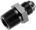 12 STRAIGHT MALE ADAPTER TO 12 (3/4) NPT MALE BLACK