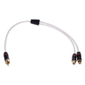 RCA SPLITTER, 1 MALE TO 2 FEMALE