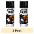 AUTOMOTIVE ENGINE ENAMEL SPRAY PAINT BLACK GLOSS 11 OZ
