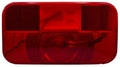 REPLACEMENT LENS FOR INCANDESCENTRECTANGULAR TAIL LIGHT WITH REFLEX& BACKUP LIGHT