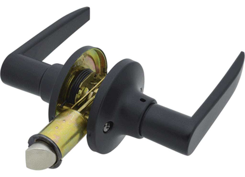 LOCKSET LEVER #909 PASSAGE MATTE BLACK NONLOCKING