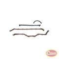 Engine Oil Pan Gasket Set for 83-04 Jeep CJ, YJ, TJ, XJ, MJ & 96-02 Dodge Dakota Crown Automotive