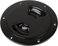 ABS DECK PLATE BLACK SMOOTH 8" QUAR