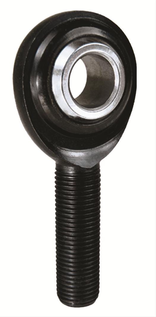 QA1 PC Series 2-Pc Rod End - Male/Left Hand - .5in Bore x 1/2-20 w/Stud & Zerk - Alloy Steel