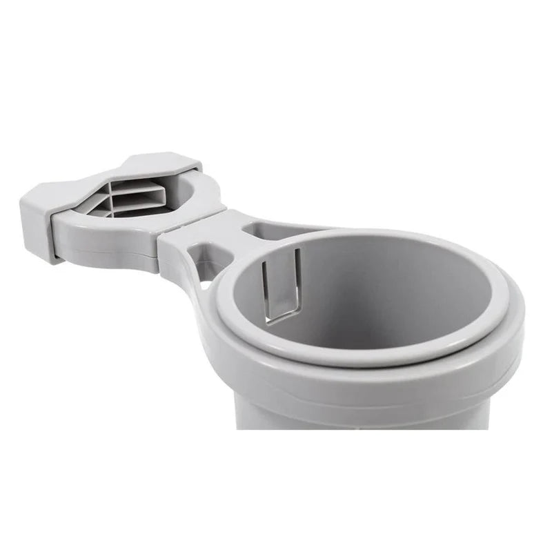 RAIL MOUNTED CUP HOLDER LARGE CLAMP GRAY