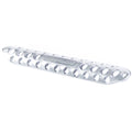 ~(0.5 lbs. 11X5X3)~ Side and Hitch Steps - Accessories Dominator Original Style step pads - Medium - Silver - - -