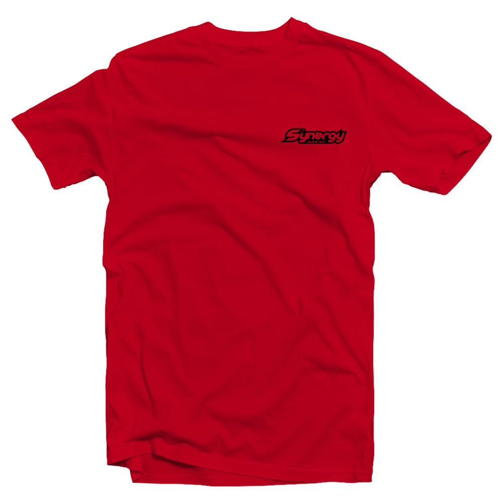 ~(1 lbs. 9X9X5)~ Synergy Round Logo T-Shirt XXX-Large Red Synergy MFG