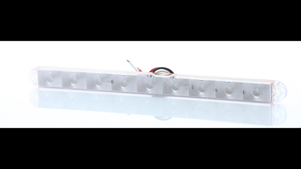 LED S/T/T LIGHT;LOW PROF;RED;CLR LN