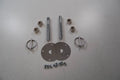 Chrome 3/16In Flip-Over Hood Pin Kit - Steel