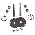 Chrome 3/16In Flip-Over Hood Pin Kit - Steel