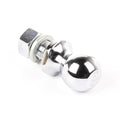 Trailer Hitch Ball, 2 Inch Ball, 1 Inch Diameter Shank, Chrome