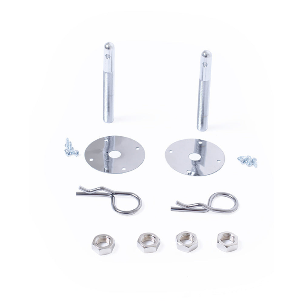 CHROME HAIR PIN STYLE HOOD PIN KIT