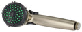 SHOWER HEAD HANDHELD TRICKLE SHUTOFF BRUSHED NICKEL
