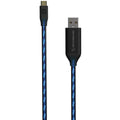 ***Discontinued***~(0.1 lbs. 6X2X0)~ Scosche Reversible Micro USB Charge and Sync Cable W/Charge LED Indicator (White)