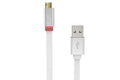 ***Discontinued***~(0.1 lbs. 6X2X0)~ Scosche Reversible Micro USB Charge and Sync Cable W/Charge LED Indicator (White)