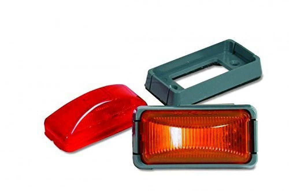 2.5IN X 1.25IN RECTANGULAR AMBER LED 3 LEDS