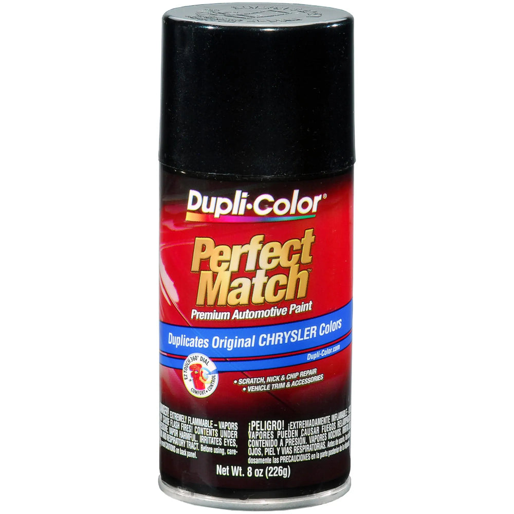 CHRYSLER EXACTMATCH AUTOMOTIVE PAINT; BRILLIANT BLACK PEARL; 8 OZ. AEROSOL