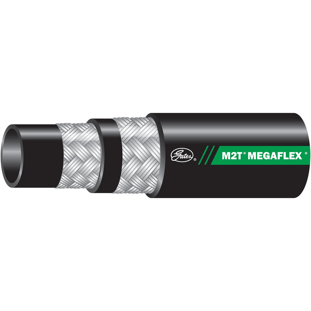 Gates 6M2TXREEL - M2T MegaFlex 2-Wire Braid Hose - SAE 100R16 - 3/8 x 385 (5000 psi)