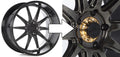 XXR CENTER LOCK STYLE CAP GOLD & BL