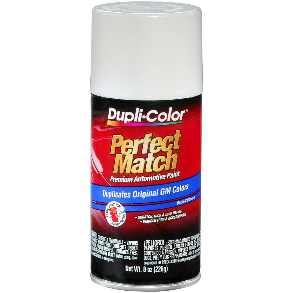 GENERAL MOTORS EXACTMATCH AUTOMOTIVE PAINT; OLYMPIC WHITE; 8 OZ. AEROSOL