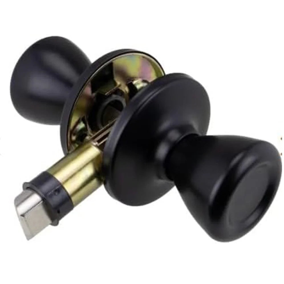 LOCKSET KNOB C2 PASSAGE MATTE BLACK
