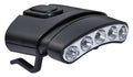 TILT 5 LED HAT CLIP LIGHT W/BLACK BASE/1 WHITE LED LIGHT HEAD/1 RED LED LIGHT