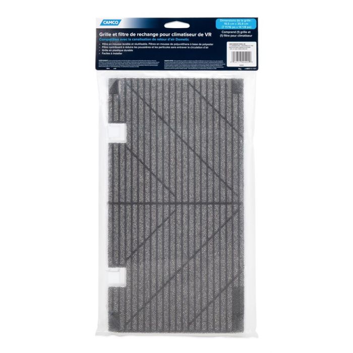 RV AC AIR FILTER REPLACEMENTGRILL AND FOAM FILTER DOMETIC