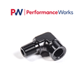 Radium Engineering 1/8in NPT Male to Female 90 Degree Fitting