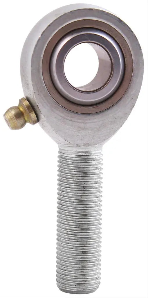 QA1 K Series 3-Pc Rod End - Male/Left Hand - .19in Bore x 1-1/4-28 w/Zerk - Carbon Steel