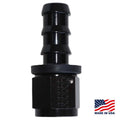 Fragola -10AN Push-Lite End Straight - Black