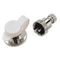CHROME BRASS CONNECTOR 3 AMP 2 -PIN