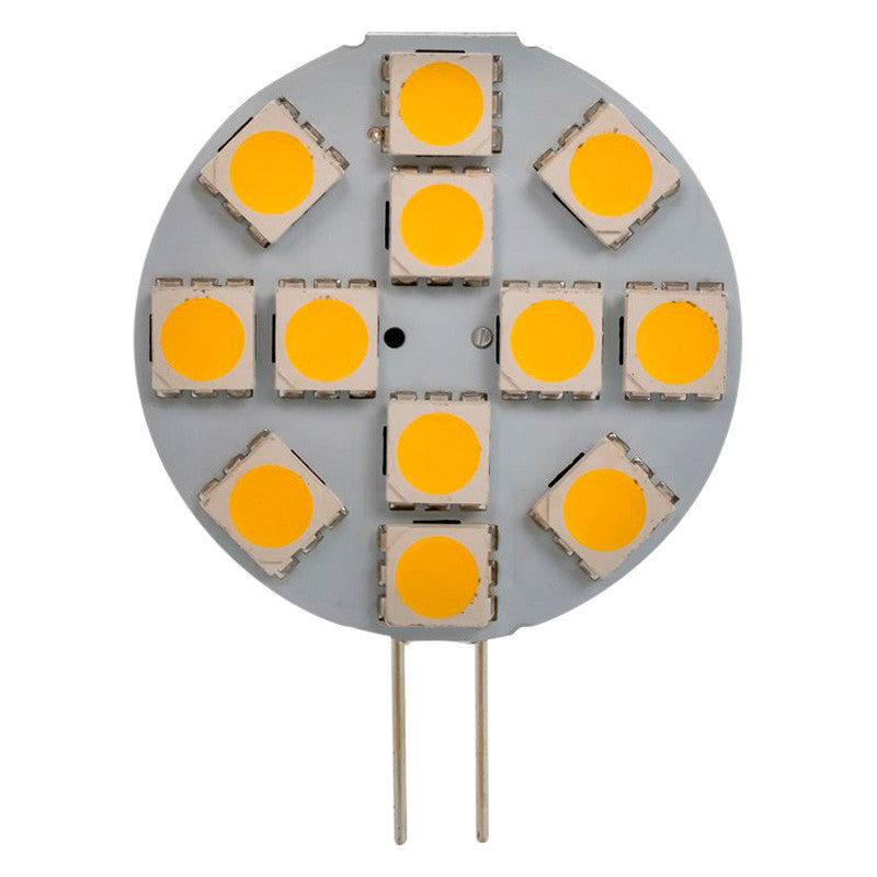 LED JC10 BIPIN (G4 CHIP) 12LED 165LM BRIGHT WHITE (1PK)