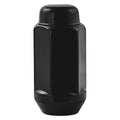 14MM X 1.50 ACORN EXTRA LONG BLACK CHROME (3/4IN HEX) LUG NUTS 4 BAGGED