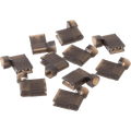 NAMZ .25in Female Black Flag Terminal - 10 Pack (HD 9898)