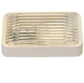 RECTANGLE PORCH/WHITE W/AMBER/CLR L