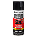 AUTOMOTIVE ACRYLIC ENAMEL 2X SPRAY PAINT BLACK GLOSS 12 OZ