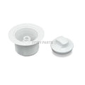 2IN TUB STRAINER W/THREADED STOPPER PW