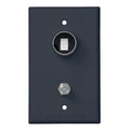 INDOOR TV OUTLET WITH 12VDC RECEPTACLE BLACK